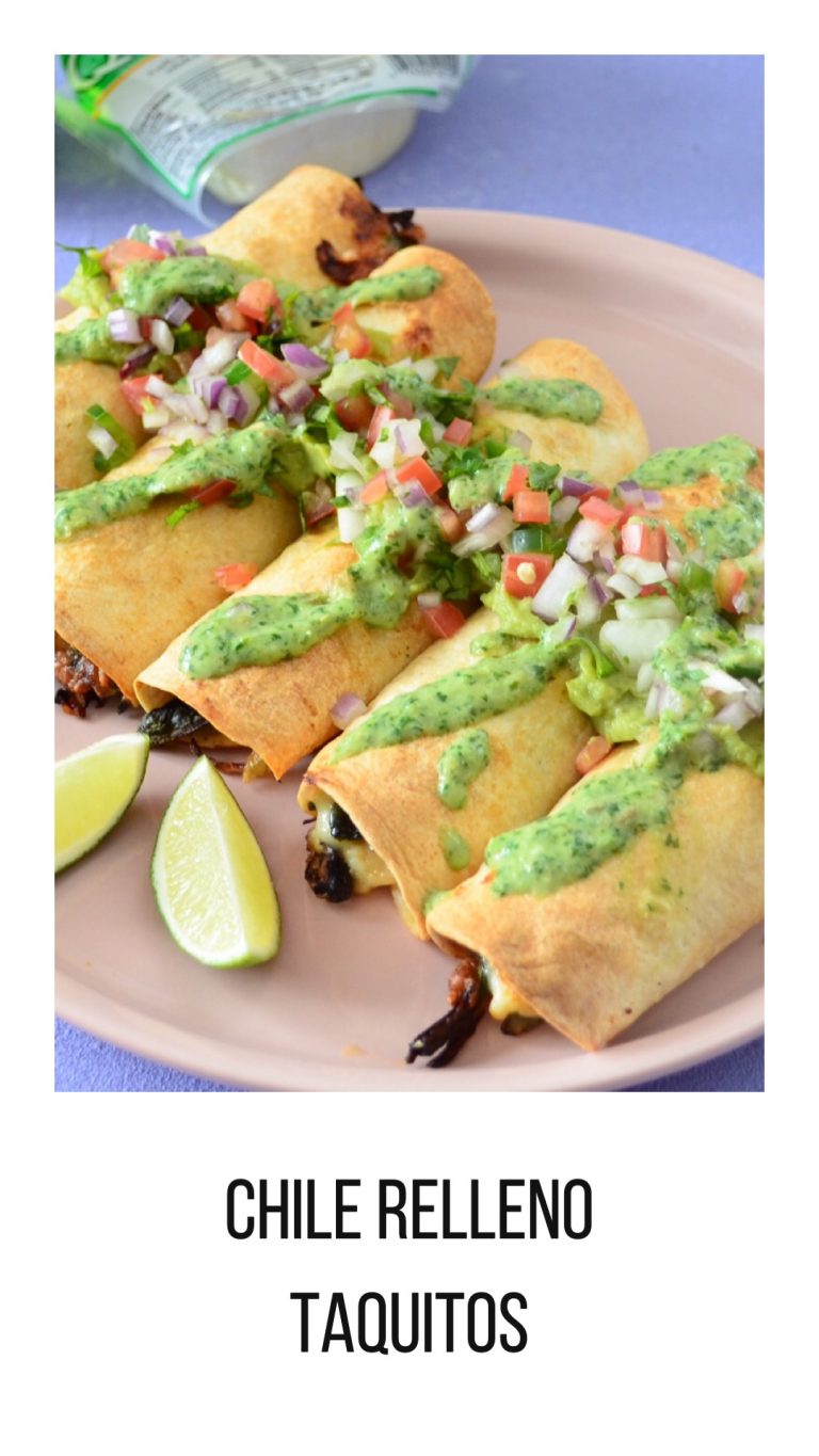 Air Fryer Chile Relleno Taquitos - EatHere